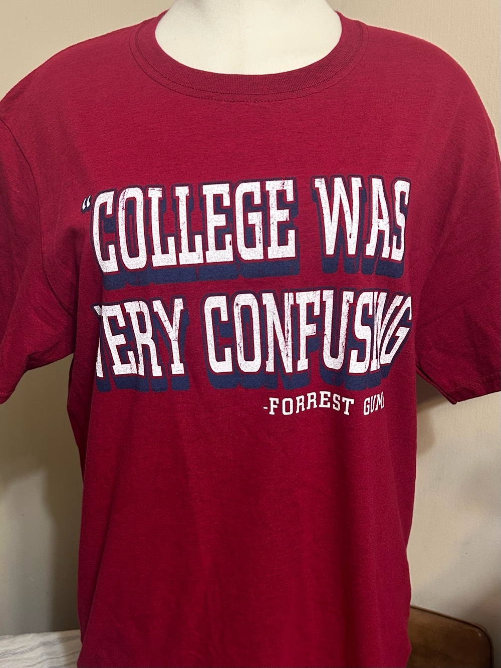 BUBBA GUMP SHRIMP COLLEGE WAS VERY CONFUSING FORREST GUMP TEE